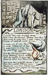 London, Platte 51 (Bentley 46) aus Songs of Innocence and of Experience (Bentley Copy L) 1789-94